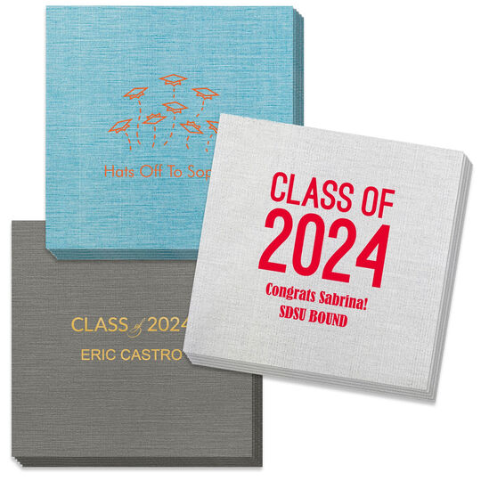 Design Your Own Graduation Bamboo Luxe Napkins